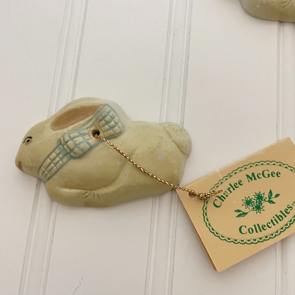 1982 CHARLEE MCGEE 4 HAND PAINTED POTTERY  ANIMALS - Picture 4 of 8